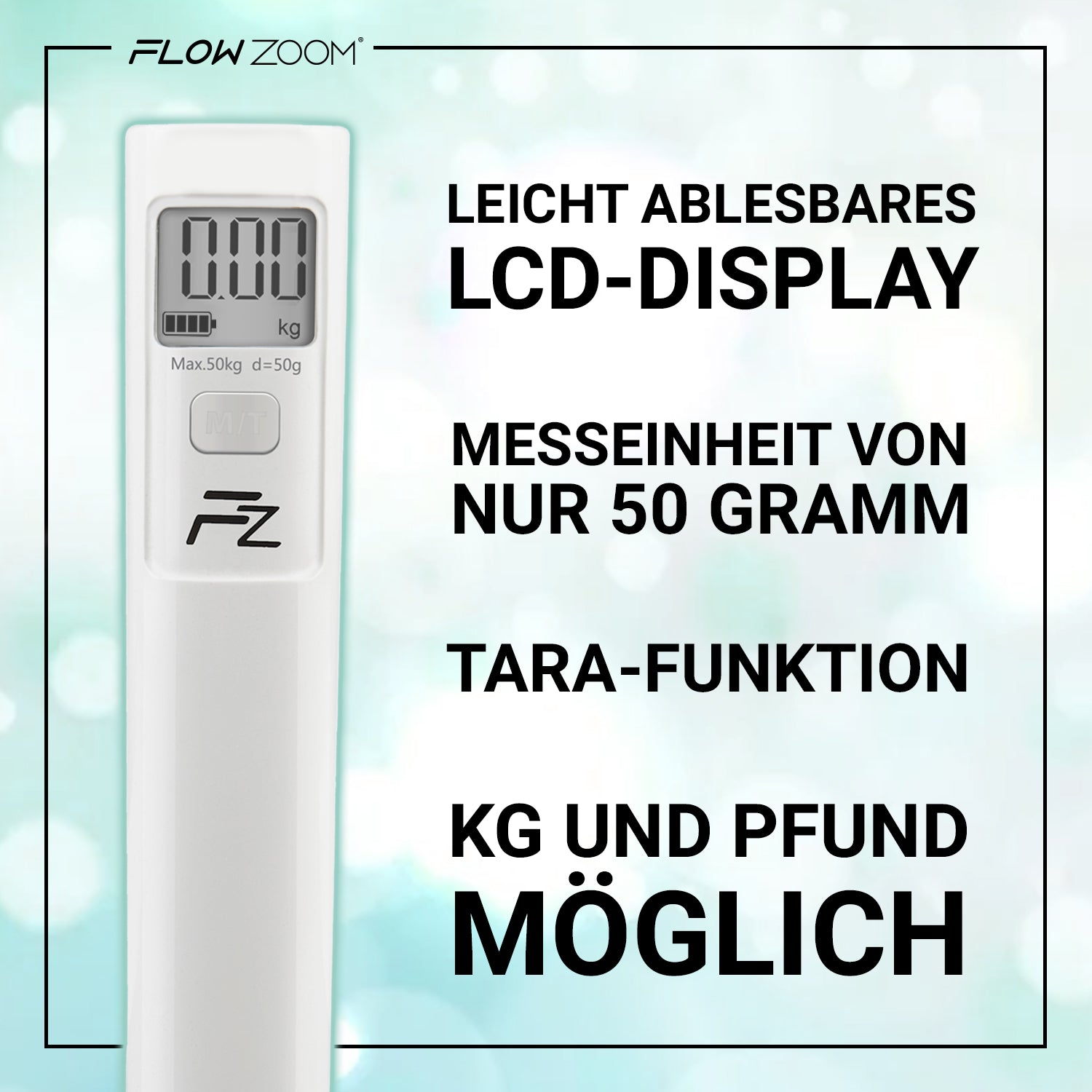 SHAKEE Battery-Free Luggage Scale FLOWZOOM