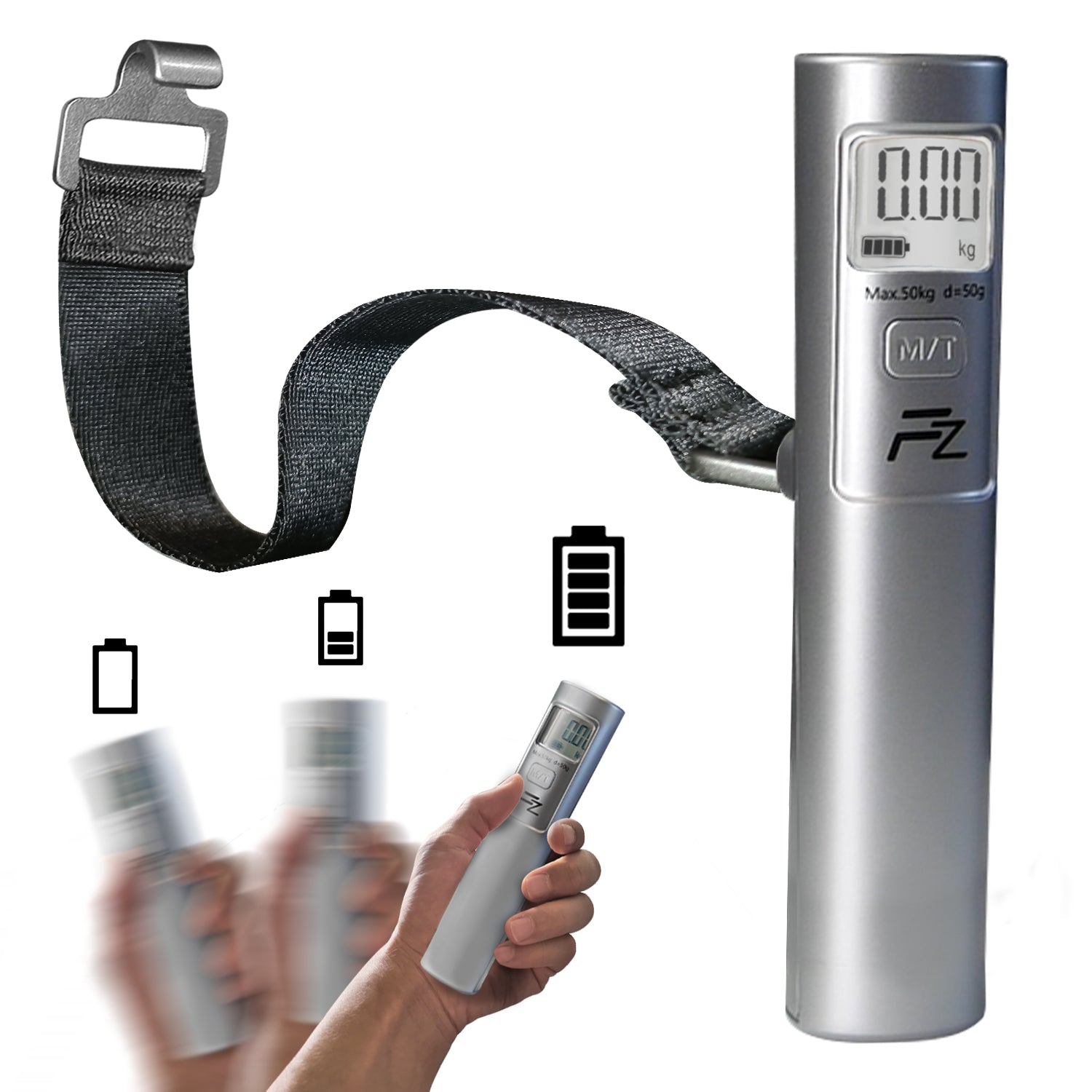 SHAKEE Battery-Free Luggage Scale FLOWZOOM