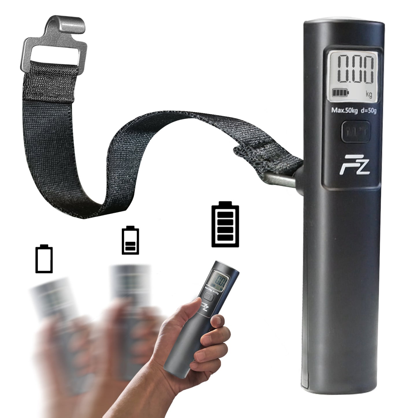 SHAKEE Battery-Free Luggage Scale FLOWZOOM