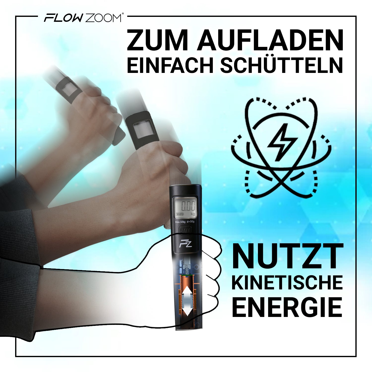 SHAKEE Battery-Free Luggage Scale FLOWZOOM