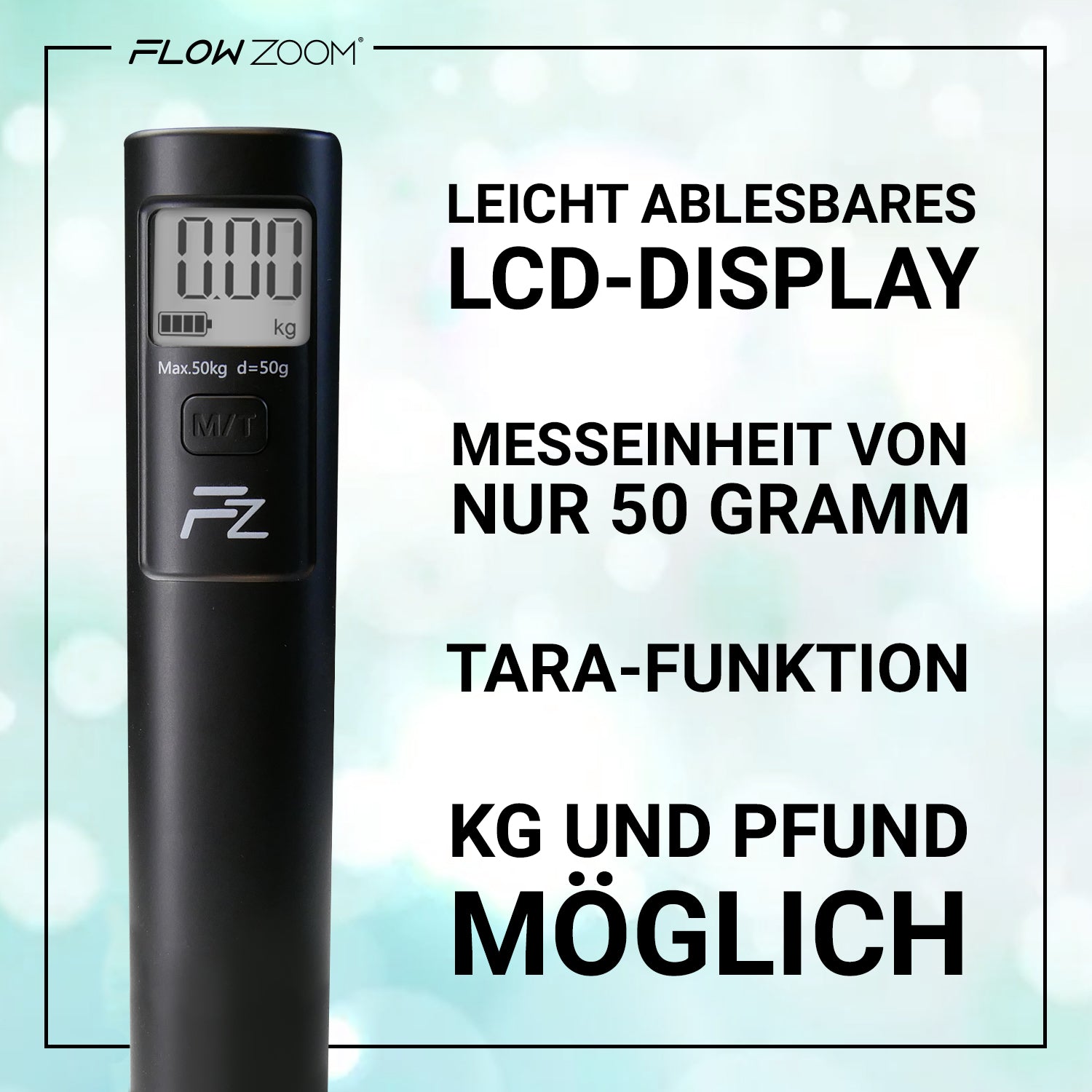 SHAKEE Battery-Free Luggage Scale FLOWZOOM