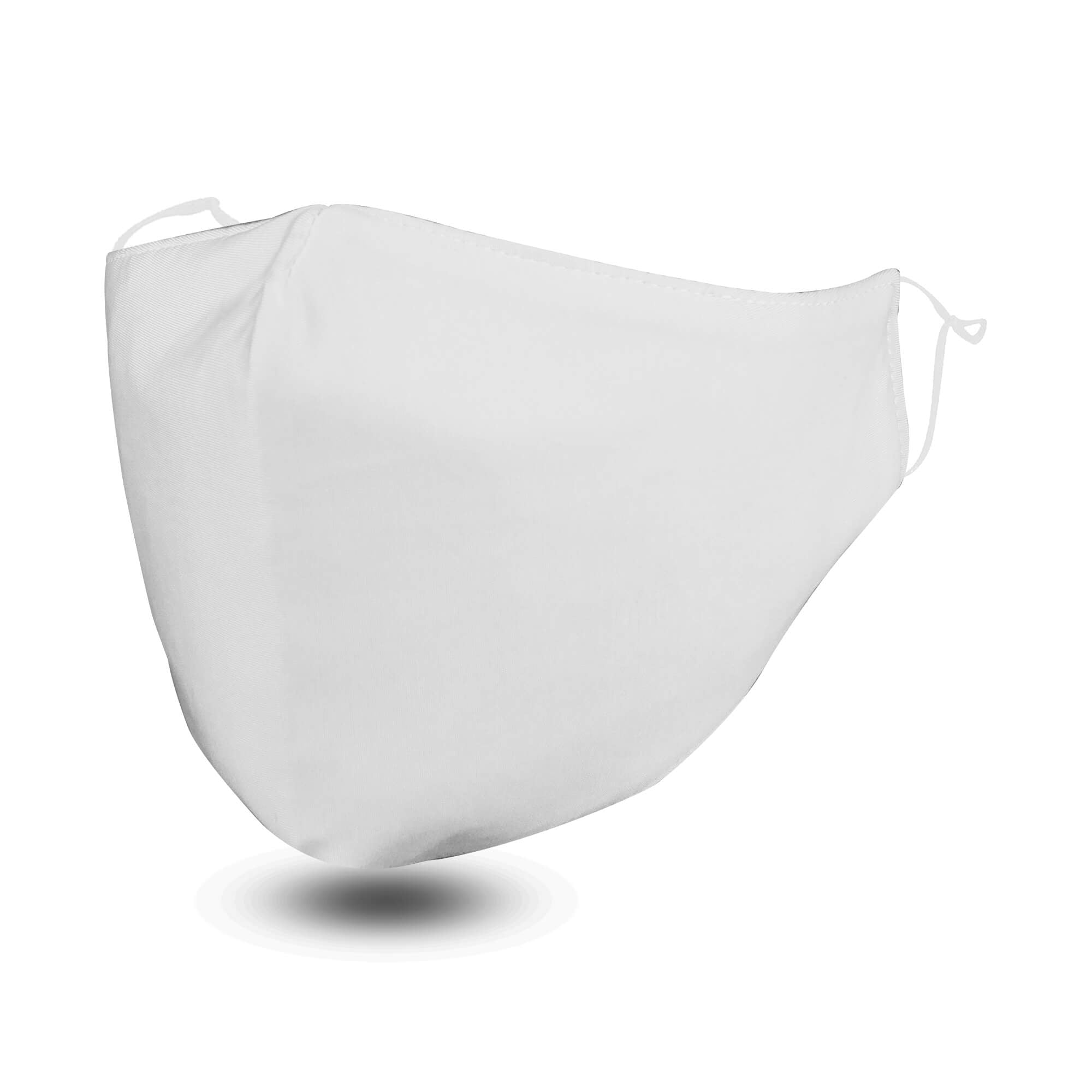 White FLOWZOOM Face Mask with Filter Pocket - Soft & Adjustable