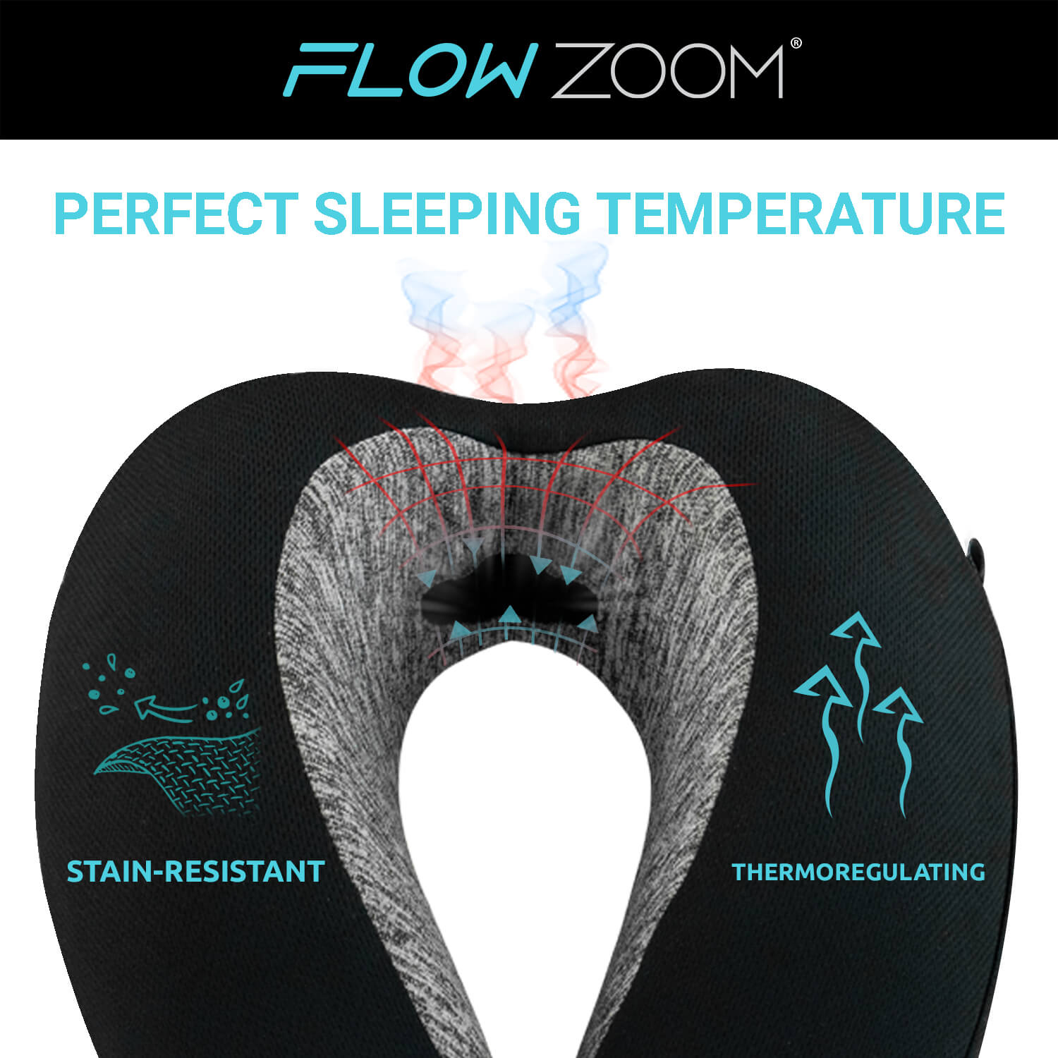 DREAM Memory Foam Pillow for perfect sleeping temperature