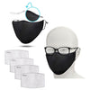 FLOWZOOM Cloth Mask with Nose Wire - Black
