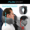 Load image into Gallery viewer, Memory foam travel pillow with flat-back design
